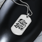 Dog Father Wine Love Necklace Stainless Steel or 18k Gold Dog Tag 24" Chain-Express Your Love Gifts