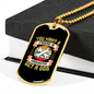 Dog Friend in Washington Necklace Stainless Steel or 18k Gold Dog Tag 24" Chain-Express Your Love Gifts