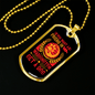 Dog Friend in Washington Orange Necklace Stainless Steel or 18k Gold Dog Tag 24" Chain-Express Your Love Gifts