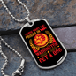 Dog Friend in Washington Orange Necklace Stainless Steel or 18k Gold Dog Tag 24" Chain-Express Your Love Gifts