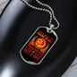 Dog Friend in Washington Orange Necklace Stainless Steel or 18k Gold Dog Tag 24" Chain-Express Your Love Gifts