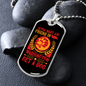 Dog Friend in Washington Orange Necklace Stainless Steel or 18k Gold Dog Tag 24" Chain-Express Your Love Gifts
