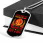 Dog Friend in Washington Orange Necklace Stainless Steel or 18k Gold Dog Tag 24" Chain-Express Your Love Gifts