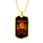 Dog Friend in Washington Orange Necklace Stainless Steel or 18k Gold Dog Tag 24" Chain-Express Your Love Gifts