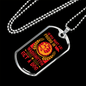 Dog Friend in Washington Orange Necklace Stainless Steel or 18k Gold Dog Tag 24" Chain-Express Your Love Gifts
