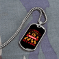 Dog Friend in Washington Pink Necklace Stainless Steel or 18k Gold Dog Tag 24" Chain-Express Your Love Gifts