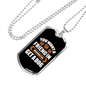 Dog Friend in Washington White Necklace Stainless Steel or 18k Gold Dog Tag 24" Chain-Express Your Love Gifts