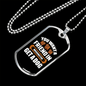 Dog Friend in Washington White Necklace Stainless Steel or 18k Gold Dog Tag 24" Chain-Express Your Love Gifts