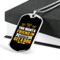 Dog Friend in Washington Yellow Necklace Stainless Steel or 18k Gold Dog Tag 24" Chain-Express Your Love Gifts