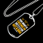 Dog Friend in Washington Yellow Necklace Stainless Steel or 18k Gold Dog Tag 24" Chain-Express Your Love Gifts