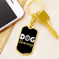 Dog Grammy Keychain Stainless Steel or 18k Gold Dog Tag Keyring-Express Your Love Gifts