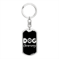 Dog Grammy Keychain Stainless Steel or 18k Gold Dog Tag Keyring-Express Your Love Gifts