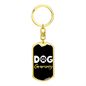 Dog Grammy Keychain Stainless Steel or 18k Gold Dog Tag Keyring-Express Your Love Gifts