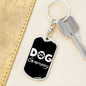 Dog Grammy Keychain Stainless Steel or 18k Gold Dog Tag Keyring-Express Your Love Gifts