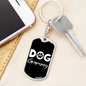 Dog Grammy Keychain Stainless Steel or 18k Gold Dog Tag Keyring-Express Your Love Gifts