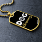 Dog Grammy Necklace Stainless Steel or 18k Gold Dog Tag 24" Chain-Express Your Love Gifts