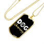 Dog Grammy Necklace Stainless Steel or 18k Gold Dog Tag 24" Chain-Express Your Love Gifts