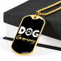 Dog Grammy Necklace Stainless Steel or 18k Gold Dog Tag 24" Chain-Express Your Love Gifts