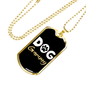 Dog Grammy Necklace Stainless Steel or 18k Gold Dog Tag-Express Your Love Gifts