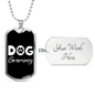 Dog Grammy Necklace Stainless Steel or 18k Gold Dog Tag-Express Your Love Gifts