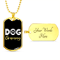 Dog Grammy Necklace Stainless Steel or 18k Gold Dog Tag-Express Your Love Gifts