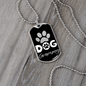 Dog Grammy Paw Necklace Stainless Steel or 18k Gold Dog Tag-Express Your Love Gifts