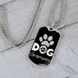 Dog Grammy Paw Necklace Stainless Steel or 18k Gold Dog Tag-Express Your Love Gifts