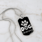 Dog Grammy Paw Necklace Stainless Steel or 18k Gold Dog Tag-Express Your Love Gifts