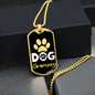 Dog Grammy Paw Necklace Stainless Steel or 18k Gold Dog Tag-Express Your Love Gifts