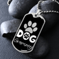 Dog Grammy Paw Necklace Stainless Steel or 18k Gold Dog Tag-Express Your Love Gifts