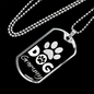 Dog Grammy Paw Necklace Stainless Steel or 18k Gold Dog Tag-Express Your Love Gifts