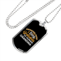 Dog Grandma Necklace Stainless Steel or 18k Gold Dog Tag 24" Chain-Express Your Love Gifts
