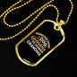 Dog Grandma Necklace Stainless Steel or 18k Gold Dog Tag 24" Chain-Express Your Love Gifts