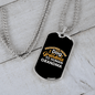 Dog Grandma Necklace Stainless Steel or 18k Gold Dog Tag 24" Chain-Express Your Love Gifts