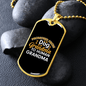 Dog Grandma Necklace Stainless Steel or 18k Gold Dog Tag 24" Chain-Express Your Love Gifts
