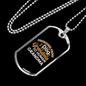 Dog Grandma Necklace Stainless Steel or 18k Gold Dog Tag 24" Chain-Express Your Love Gifts