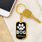 Dog Granny Keychain Stainless Steel or 18k Gold Dog Tag Keyring-Express Your Love Gifts