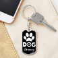 Dog Granny Keychain Stainless Steel or 18k Gold Dog Tag Keyring-Express Your Love Gifts