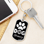 Dog Granny Keychain Stainless Steel or 18k Gold Dog Tag Keyring-Express Your Love Gifts
