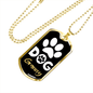 Dog Granny Necklace Stainless Steel or 18k Gold Dog Tag-Express Your Love Gifts