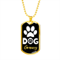 Dog Granny Necklace Stainless Steel or 18k Gold Dog Tag-Express Your Love Gifts