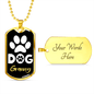 Dog Granny Necklace Stainless Steel or 18k Gold Dog Tag-Express Your Love Gifts