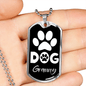 Dog Granny Necklace Stainless Steel or 18k Gold Dog Tag-Express Your Love Gifts