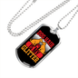 Dog Hair is My Glitter Dogs Necklace Stainless Steel or 18k Gold Dog Tag 24" Chain-Express Your Love Gifts