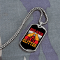 Dog Hair is My Glitter Dogs Necklace Stainless Steel or 18k Gold Dog Tag 24" Chain-Express Your Love Gifts