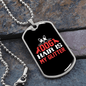 Dog Hair is My Glitter Necklace Stainless Steel or 18k Gold Dog Tag 24" Chain-Express Your Love Gifts