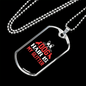 Dog Hair is My Glitter Necklace Stainless Steel or 18k Gold Dog Tag 24" Chain-Express Your Love Gifts