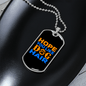 Dog Hair Necklace Stainless Steel or 18k Gold Dog Tag 24" Chain-Express Your Love Gifts