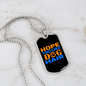 Dog Hair Necklace Stainless Steel or 18k Gold Dog Tag 24" Chain-Express Your Love Gifts