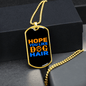 Dog Hair Necklace Stainless Steel or 18k Gold Dog Tag 24" Chain-Express Your Love Gifts